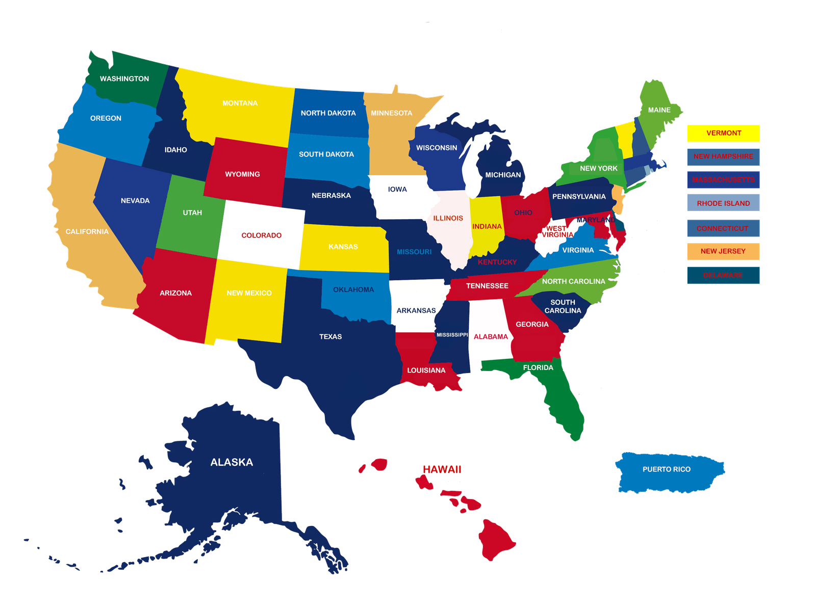 USA Map - Track and Locations of services of Netzbay LLC